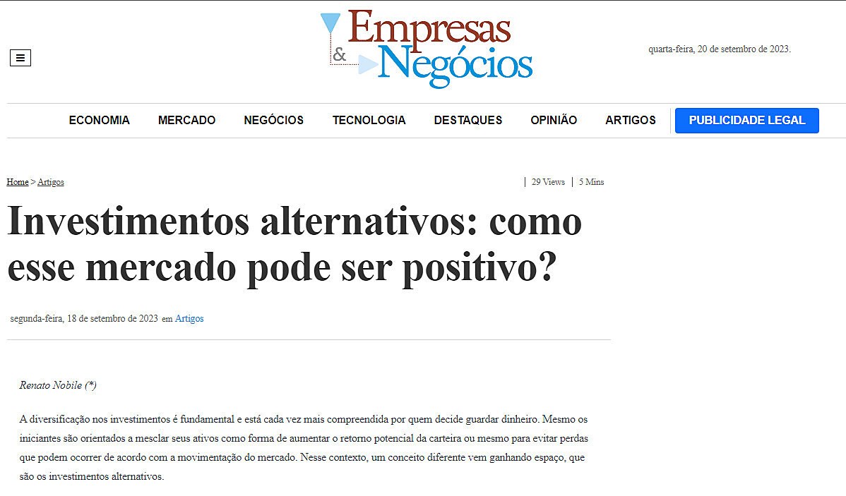 Investimentos alternativos: como esse mercado pode ser positivo?